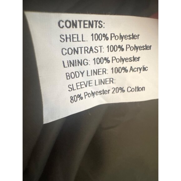 NWOT Gallery Size 12 Long Trench Coat Khaki Green Beige With Hood Rain Coat Line - Picture 12 of 16